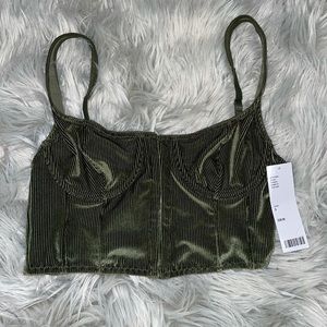 Out From Under Corduroy Corset - Urban Outfitters Europe - Size Small